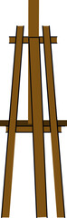 Wooden Easel Illustration