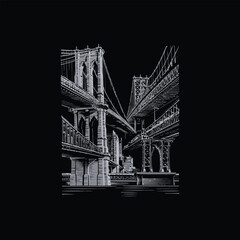 Obraz premium Newyork t shirt design