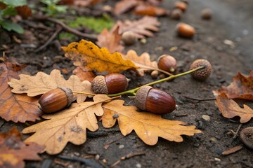 Beautiful oaks under a huge oak tree.