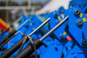Hydraulic mechanisms of agricultural machinery and equipment.