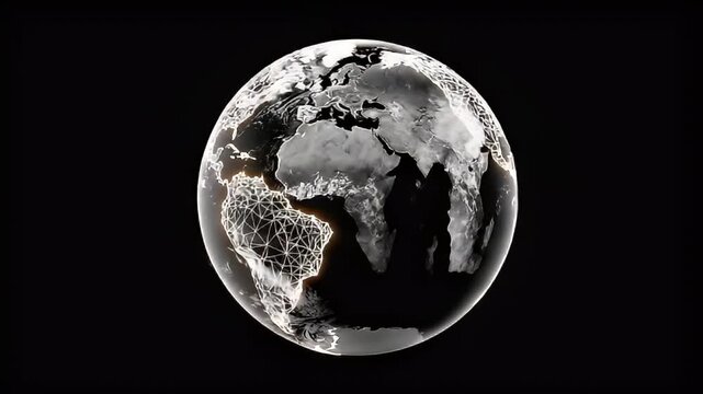 Modern earth globe illustration