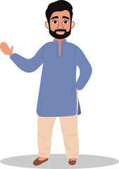 Vector illustration of Indian character