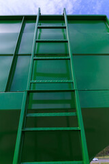 Agricultural machinery and parts of mechanisms on a sunny day. Texture, background for design. 
