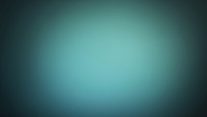 Obraz premium Teal and deep blue gradient background with soft light abstract cyan