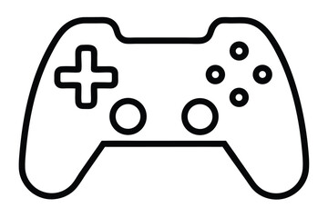 A black and white gamepad isolated on white background ready for gaming Ai Generated