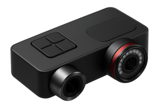 Dual-camera dash cam with infrared night vision capabilities