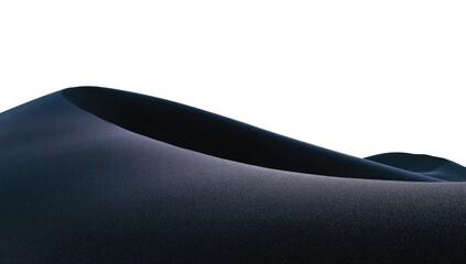 Dark dune, smooth curve, subtle texture