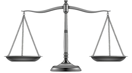 A symbol of justice scales of balance. featuring Justice, law, balance. This image is ideal for use in various financial contexts.