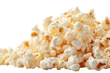 A big pile of fluffy popcorn.