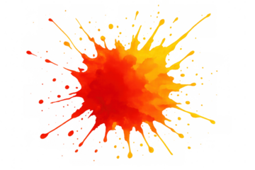 Vivid paint droplets exploding with dynamic energy, spreading colorful artistic patterns across transparent surface