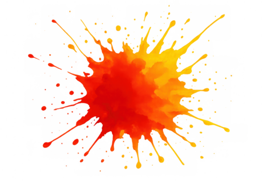 Vivid paint droplets exploding with dynamic energy, spreading colorful artistic patterns across transparent surface