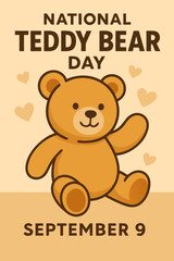 National Teddy Bear Day Illustration