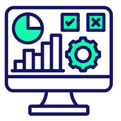 Data-Driven Decision  Icon Element For Design