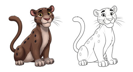 Lion Cub with Fluffy Mane & Happy Smile: Two Artistic Styles