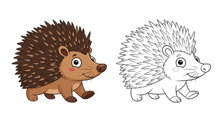 Friendly Cartoon Lion with Expressive Face & Swishing Tail: Split View