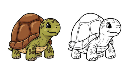 tortoise with a domed shell stubby legs and a gentle smile (1).jpg