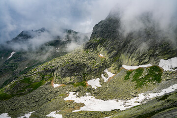Scenic summer landscape of High Tatras Mountains in Slovakia, Europe	
