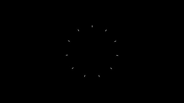 Circle Burst, Circle Firework Burst Motion Graphics, Line Pop Explosion Animation, Geometric Shiny Blast, black Screen & Transparent Background, AE Transition Loop for Business Use. 4k Animation