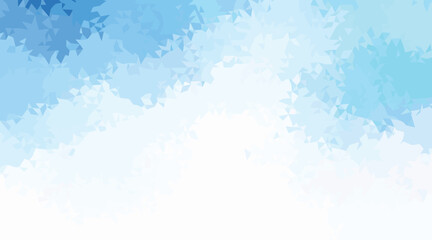 Blue abstract geometric shapes white background