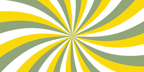 Abstract vibrant optical illusion pattern and radial orange with white stripes. Spiral background with rays,cartoon backdrop. sweet candy pop. line swist .