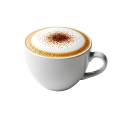 Obraz premium Aromatic Cappuccino in White Mug.