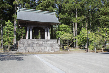 bell tower in a religious complex in nikko in japan 