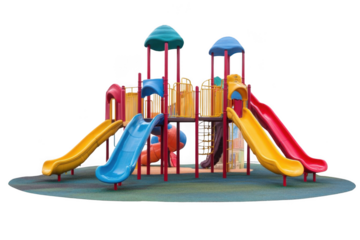Explore Fun Park Playground, Slides and Play Structures in a City Theme