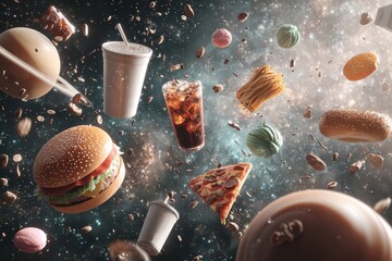 junk food background