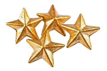 Fototapeta premium Golden Stars Shine Brightly, Festive Holiday Decorations and Celestial Theme