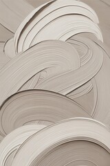 Neutral Textured Abstract With Curved Strokes
