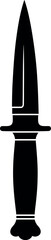 Naklejka premium Black dagger silhouette