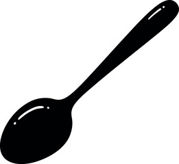 Black spoon silhouette