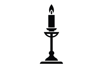 Fototapeta premium candlestick vector icon