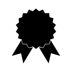 Document silhouette with official round seal for certificate design with transparent background  