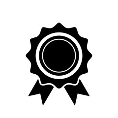 Formal certificate silhouette design with embossed seal with transparent background  