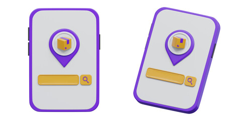3D order tracking and delivery status on mobile app