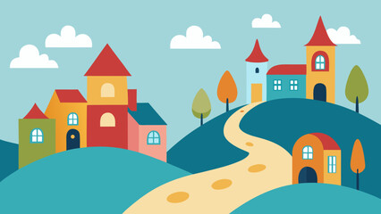 winter landscape with castle