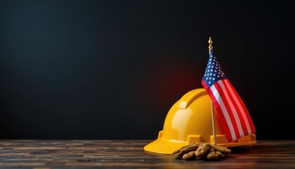 Labor day celebration america holiday symbolism indoor setting close-up view happy independence spirit