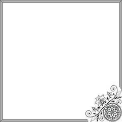 floral frame for your text