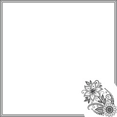 floral background with place for your text