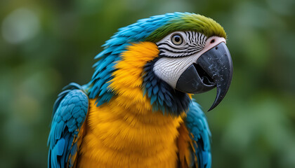 blue and yellow macaw