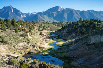 Scenic mountain landscape in Mammoth 