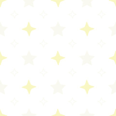 Cute Star Seamless Pattern. Kawaii Aesthetic Magic Background. PNG