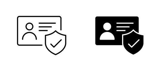 User accound and secure, verified icon