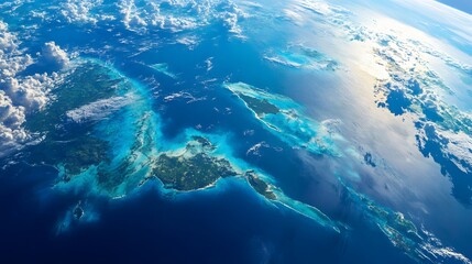 Earth's surface, view from space