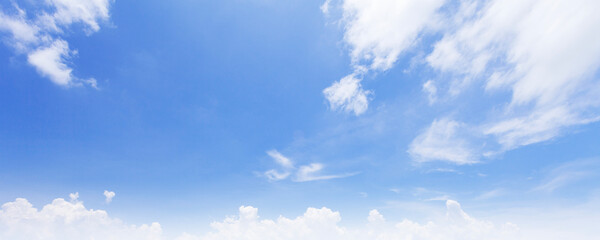 Abstract Blue sky soft fluffy clouds bright beautiful cloudscape background wallpaper freedom calm beauty nature horizon blue-sky white light summer weather day heaven air climate spring clear scene