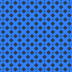 Dark Blue Geometric Lattice Seamless Pattern