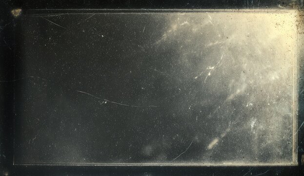 A vintage, scratched display