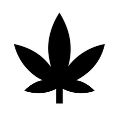 Cannabis leaf icon vector illustration