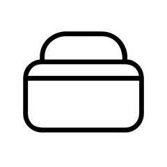 Cosmetic bag icon vector illustration